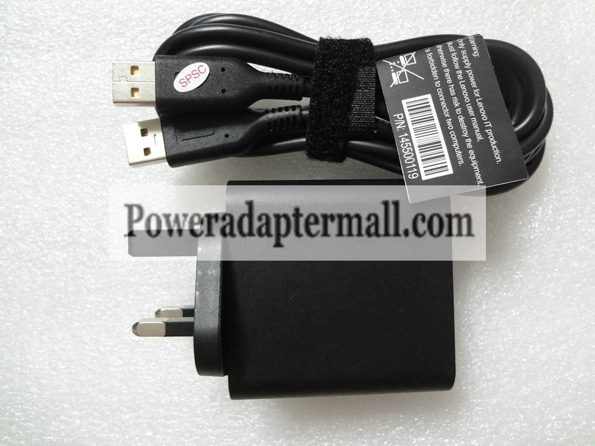 Original 40W Lenovo Yoga3 Pro 36200575 UK AC Adapter USB Cable